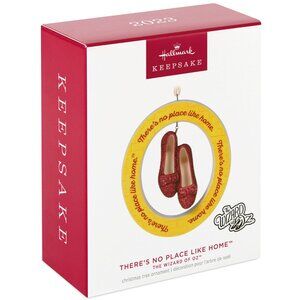 New! Wizard of Oz Porcelain No Place Like Home Hallmark Keepsake Ornament 2023